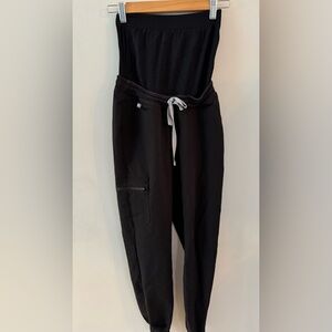 figs maternity black xxs zamora joggers